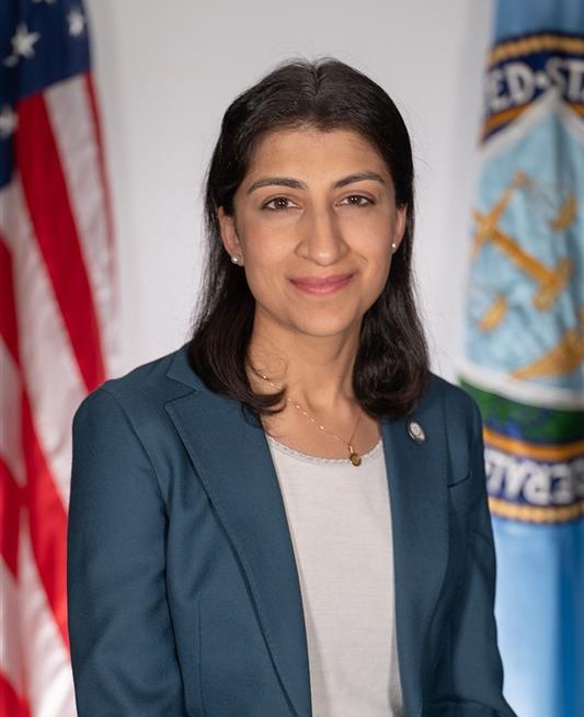 Portrait of former FTC Chair Lina Khan.